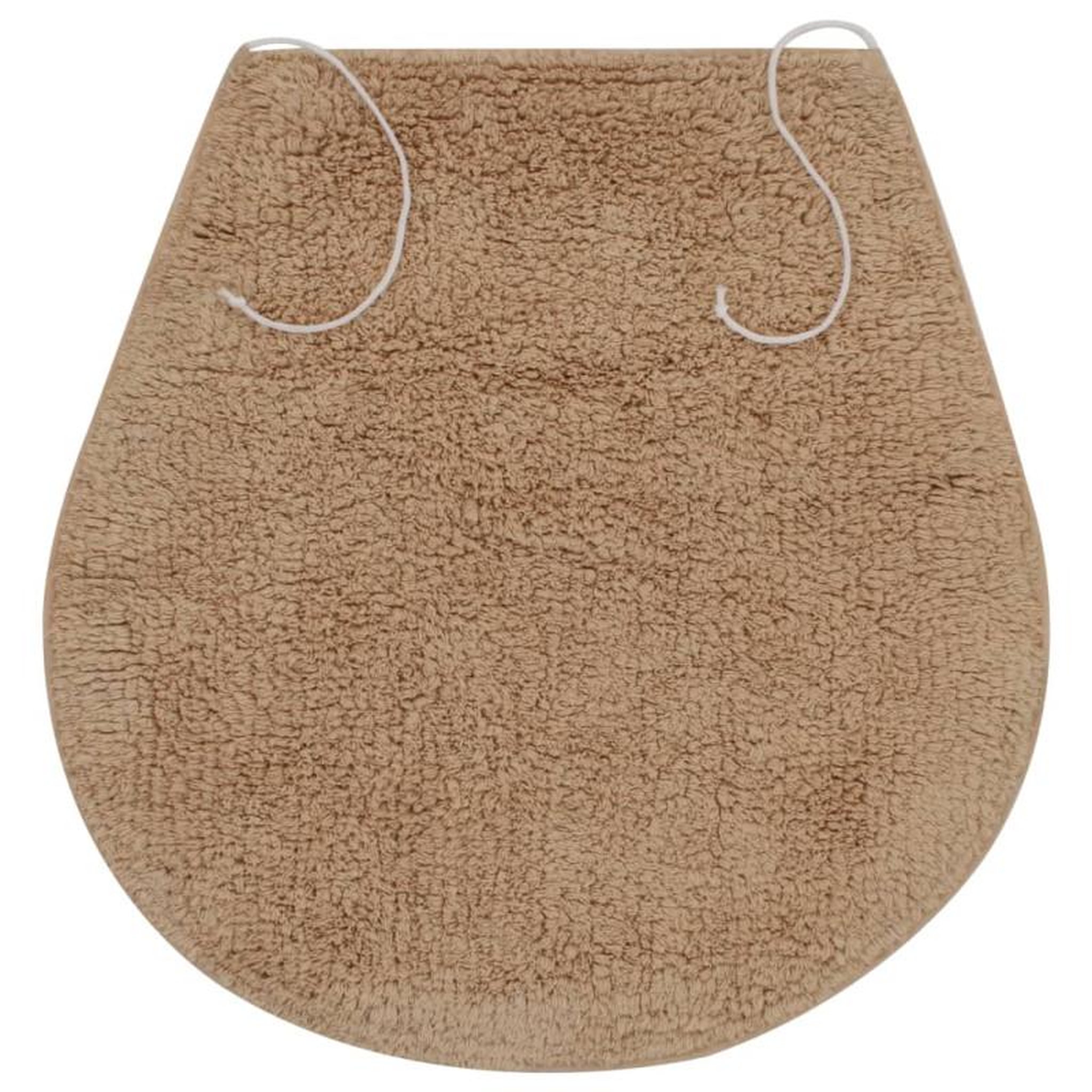 Voir la diapositive 4 : VIDAXL Jeu de tapis de salle de bain 3 pcs Tissu Beige