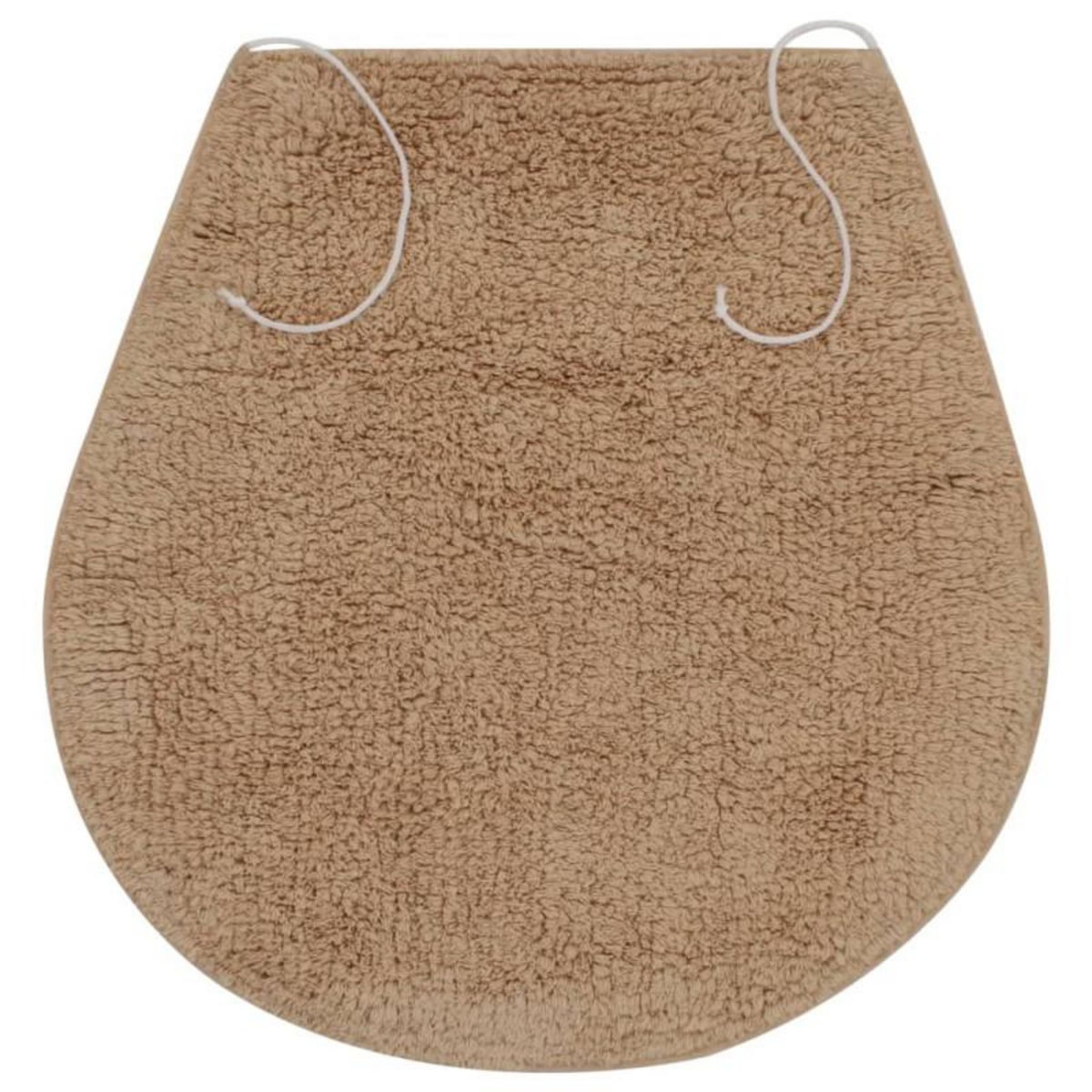 VIDAXL Jeu de tapis de salle de bain 3 pcs Tissu Beige