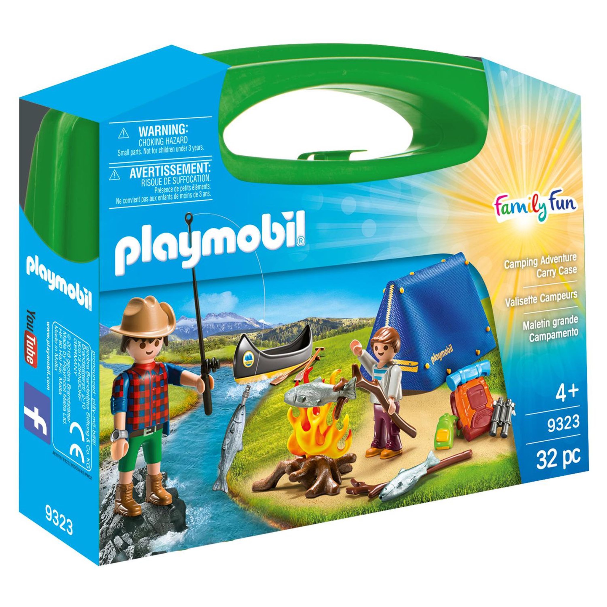 Voir la diapositive 1 : PLAYMOBIL 9323 - Family Fun - Valisette Campeurs