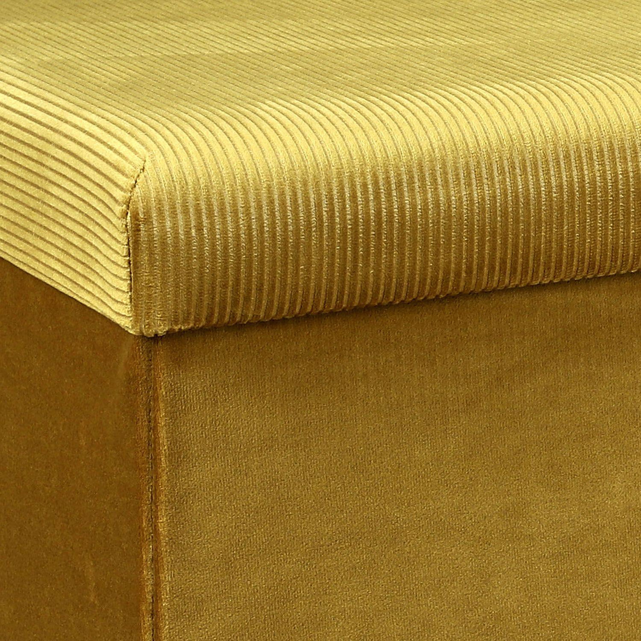 Voir la diapositive 2 : The Home Deco Factory Coffre banc pliable design velours Giulia