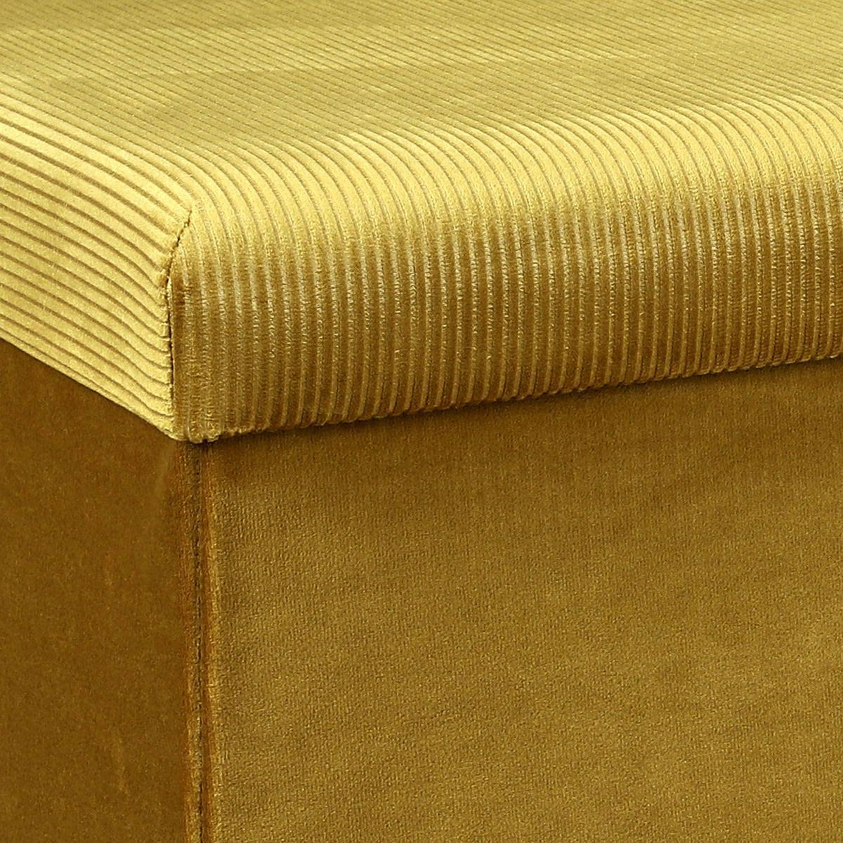 The Home Deco Factory Coffre banc pliable design velours Giulia