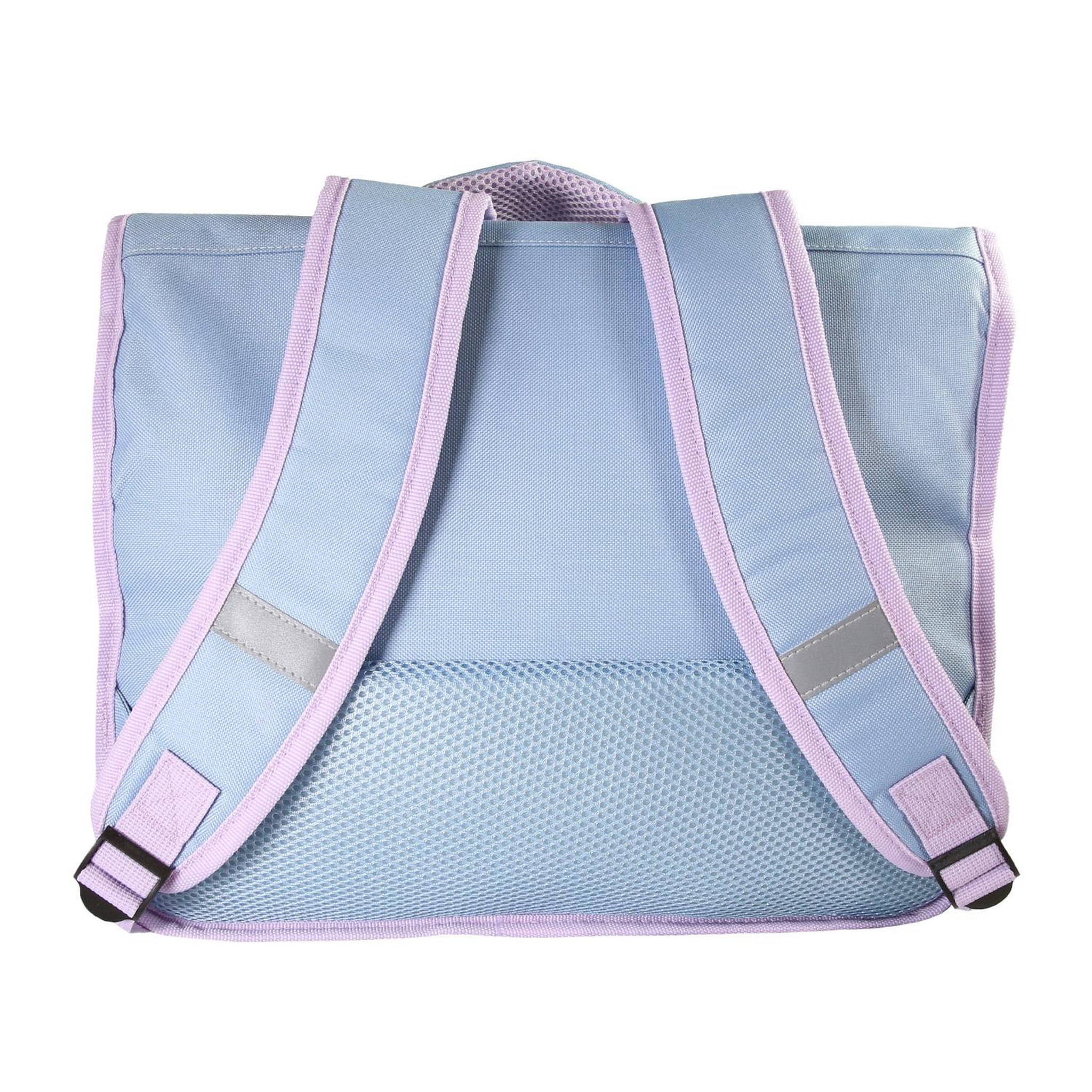 Voir la diapositive 4 : Bagtrotter Cartable Scolaire Primaire 38cm La Reine des Neiges - Frozen Disney Bleu Turquoise  2 Compartiments - Bagtrotter
