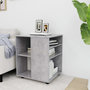 Voir la diapositive 1 : VIDAXL Armoire a roulettes Gris beton 60x53x72 cm Bois d'ingenierie