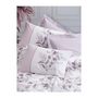 Voir la diapositive 2 : GENERIQUE Parure de lit - 129CTN64285 - 1 housse de couette 220 x 240 cm + 2 taies d'oreiller 60 x 60 cm - 100% coton ranforcé - Lilas