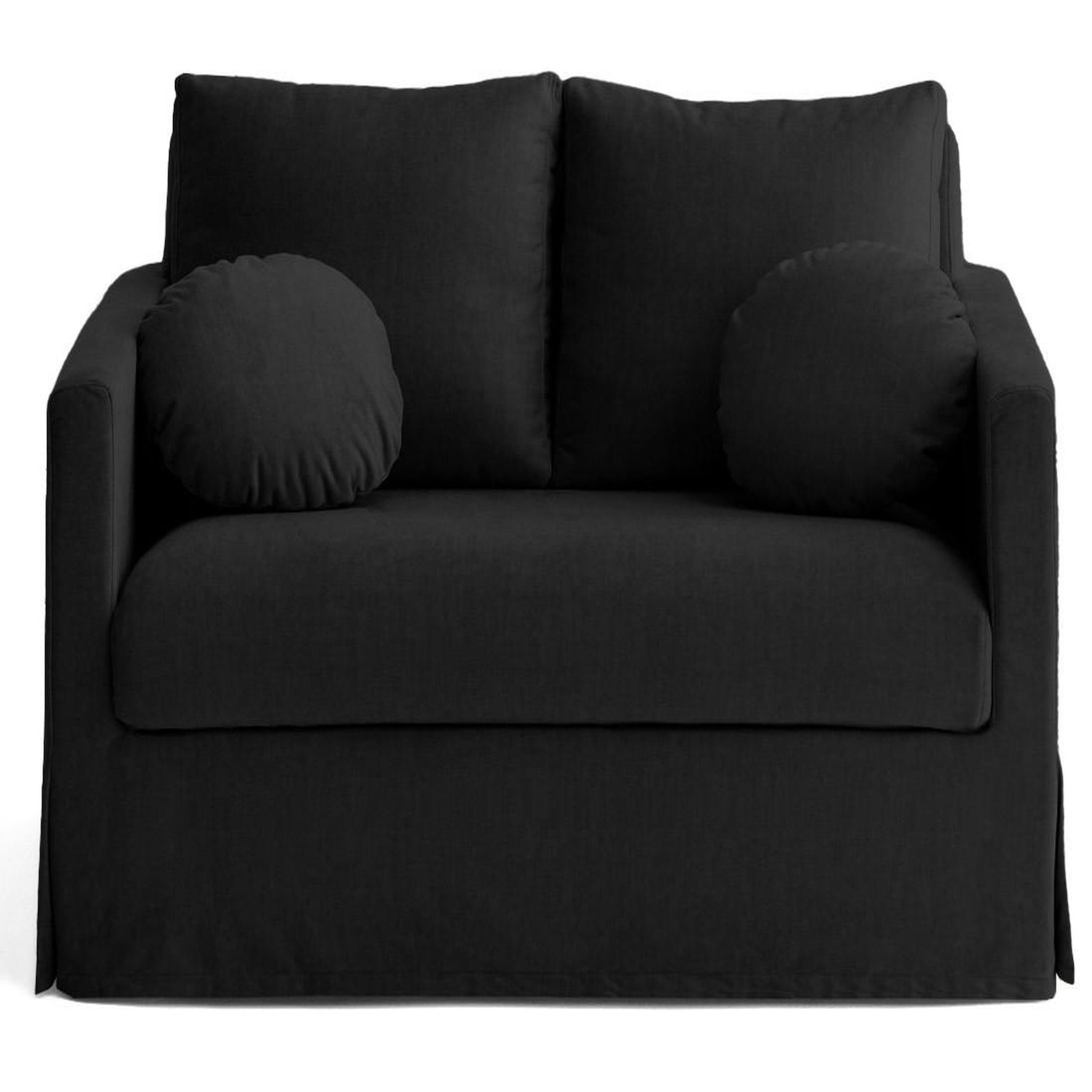 Voir la diapositive 1 : LISA DESIGN Serena - canapé droit déhoussable 2 places en velours