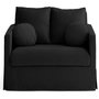 Voir la diapositive 1 : LISA DESIGN Serena - canapé droit déhoussable 2 places en velours