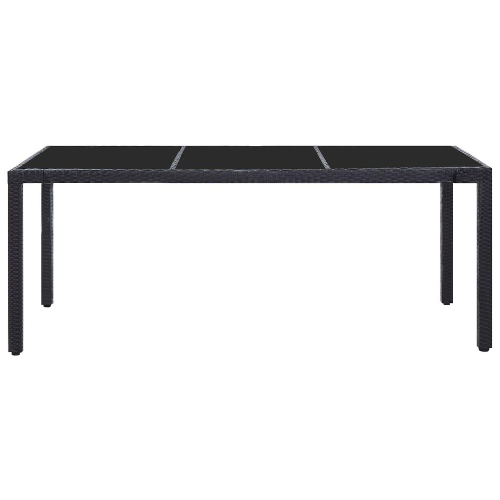 Voir la diapositive 3 : VIDAXL Ensemble a dîner d'exterieur 9 pcs Resine tressee Noir
