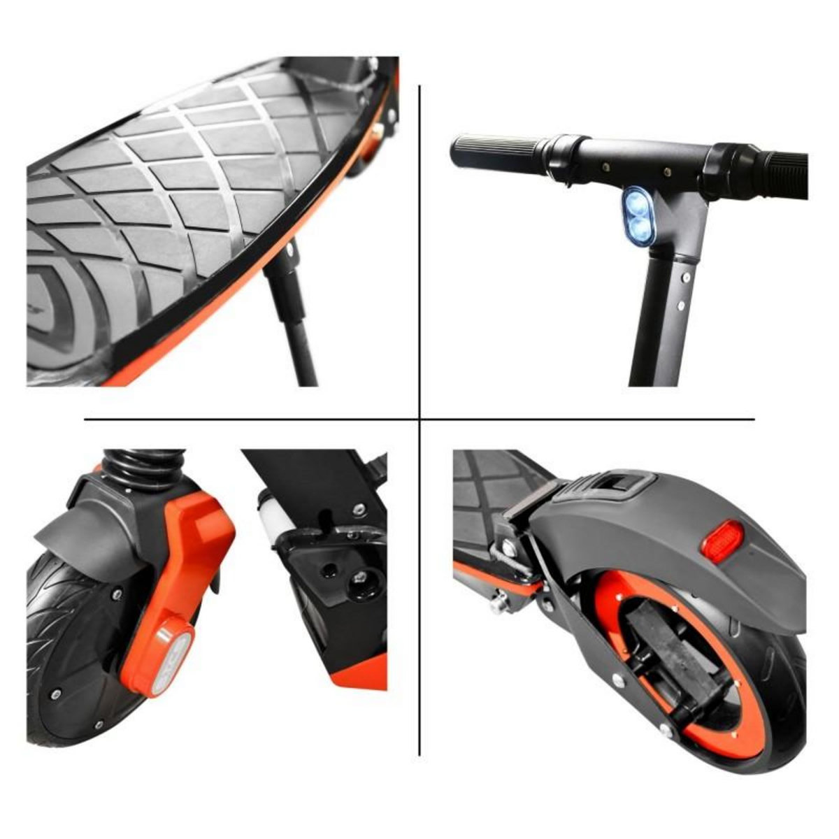 PIKI Trottinette électrique PIKI E-Ride 350W, Pliable - Ecran LED - Batterie Lithium