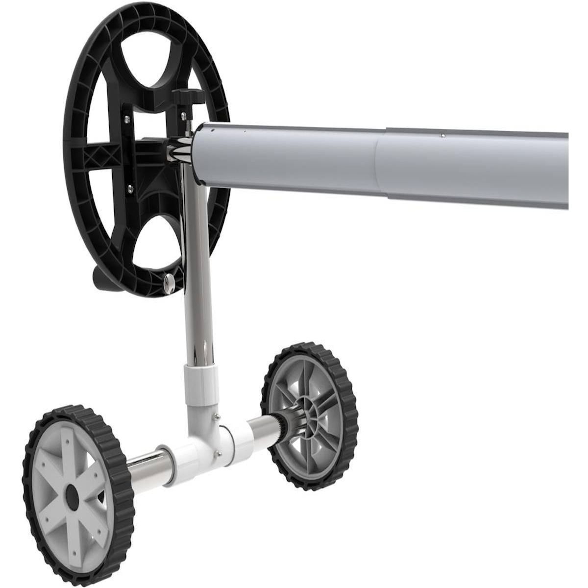 Habitat et Jardin Enrouleur télescopique pour piscine enterrée de 4.90 à 6.45 m