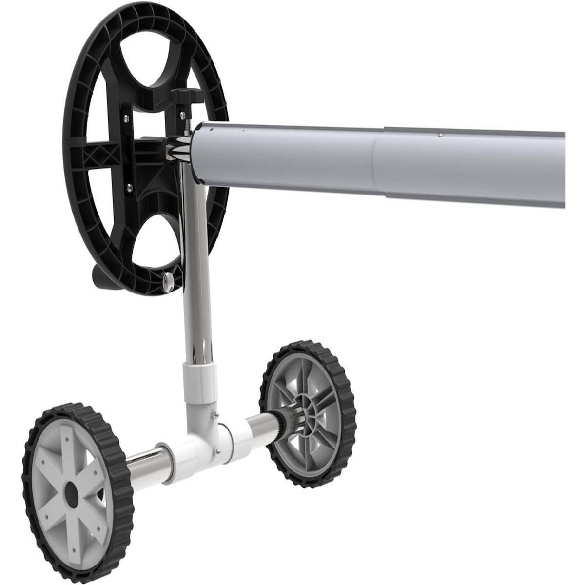 Habitat et Jardin Enrouleur télescopique pour piscine enterrée de 4.90 à 6.45 m