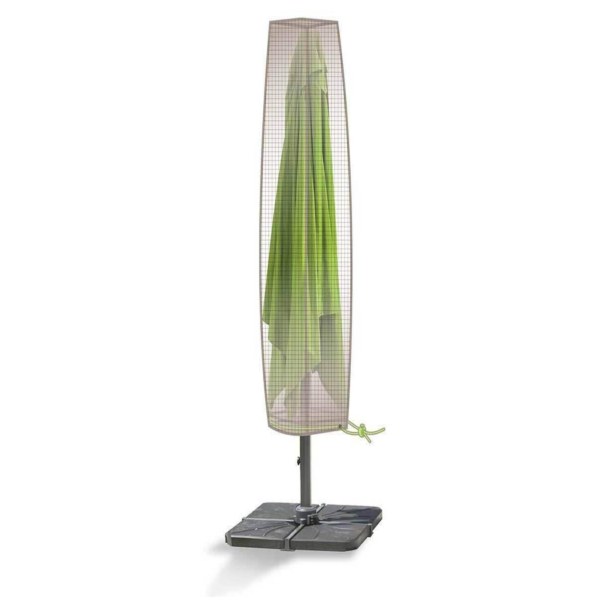 Jardiline Housse de protection cover one pour parasol droit jusqu'à ø 4 m - ø 25 x 200 cm - jardiline