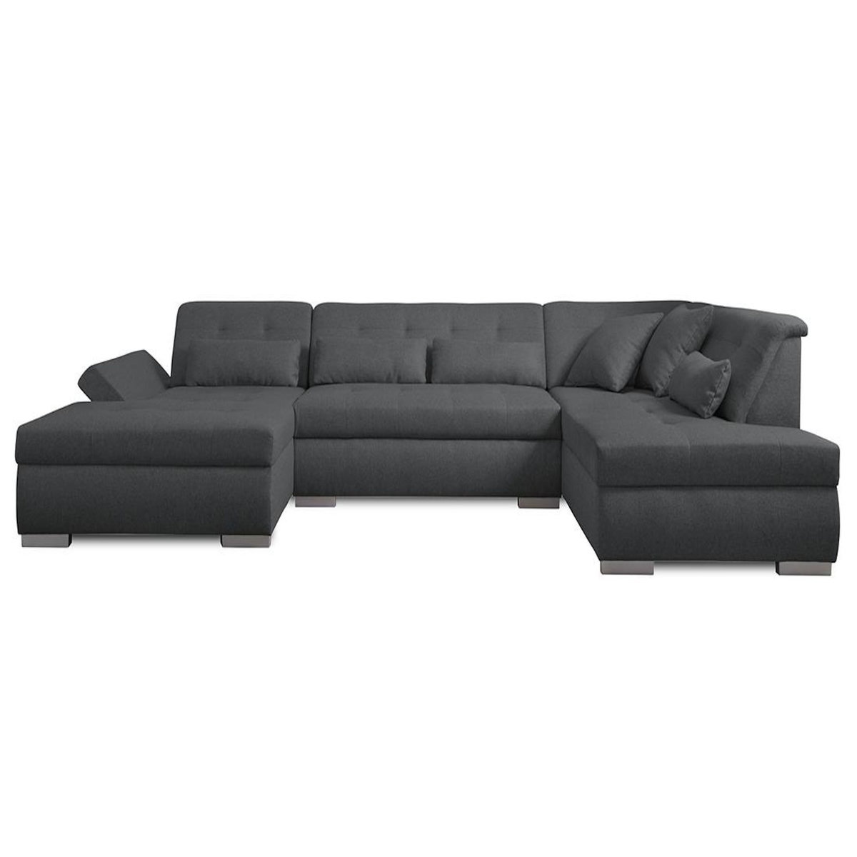 LISA DESIGN Vermont - canapé panoramique d'angle droit - 7 places - xxl