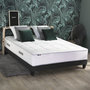Voir la diapositive 2 : IDLITERIE Ensemble matelas Ressorts 7 zones H28cm + sommier PALACIO FABRICATION FRANCAISE - 160 x 200 cm