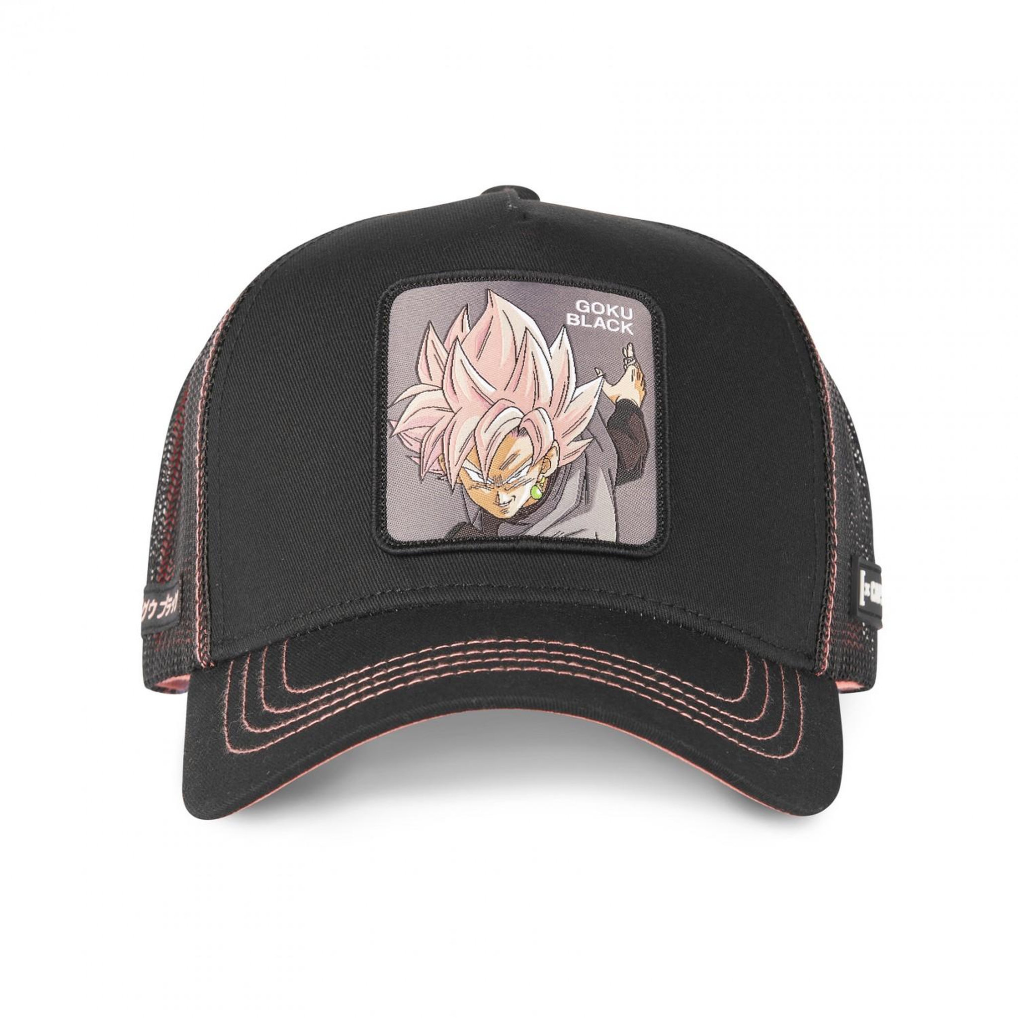 Voir la diapositive 2 : CAPSLAB Casquette trucker avec filet Dragon Ball Super Black Goku