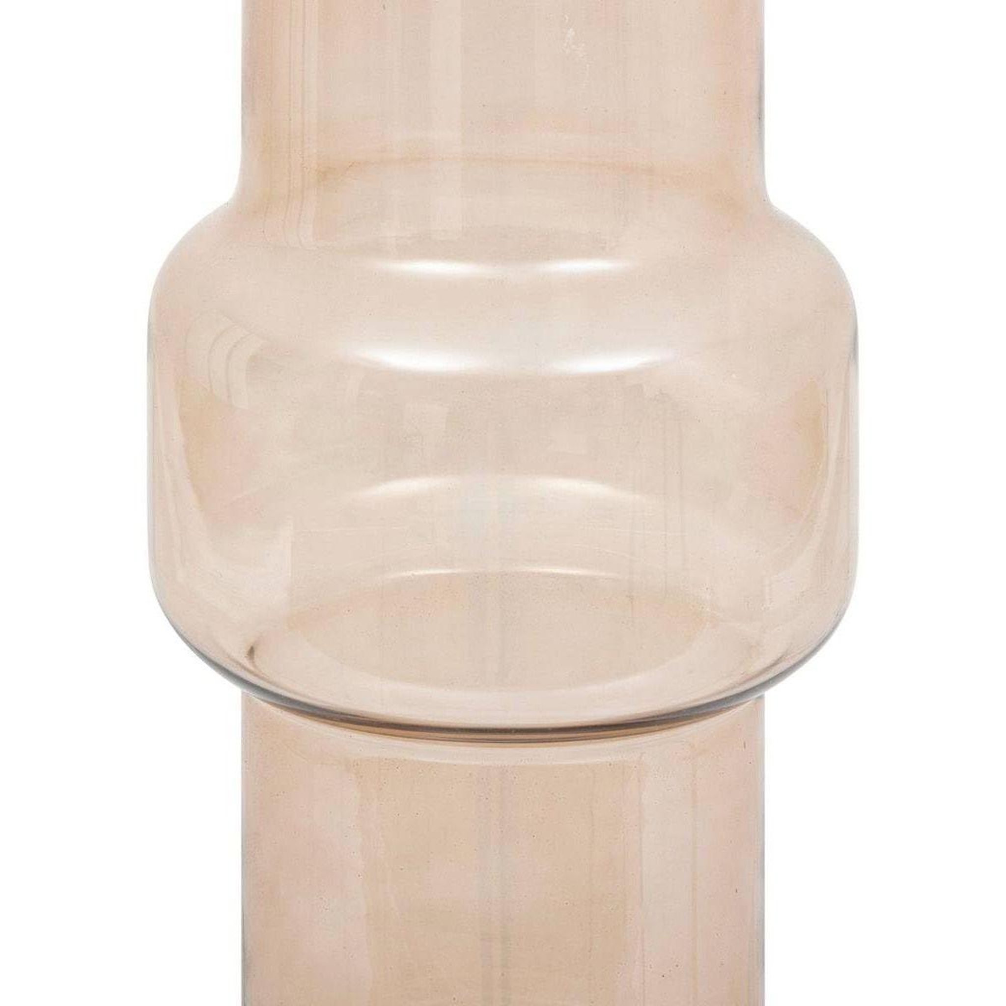 Voir la diapositive 2 : ATMOSPHERA Vase design cylindrique  ella  30cm rose clair