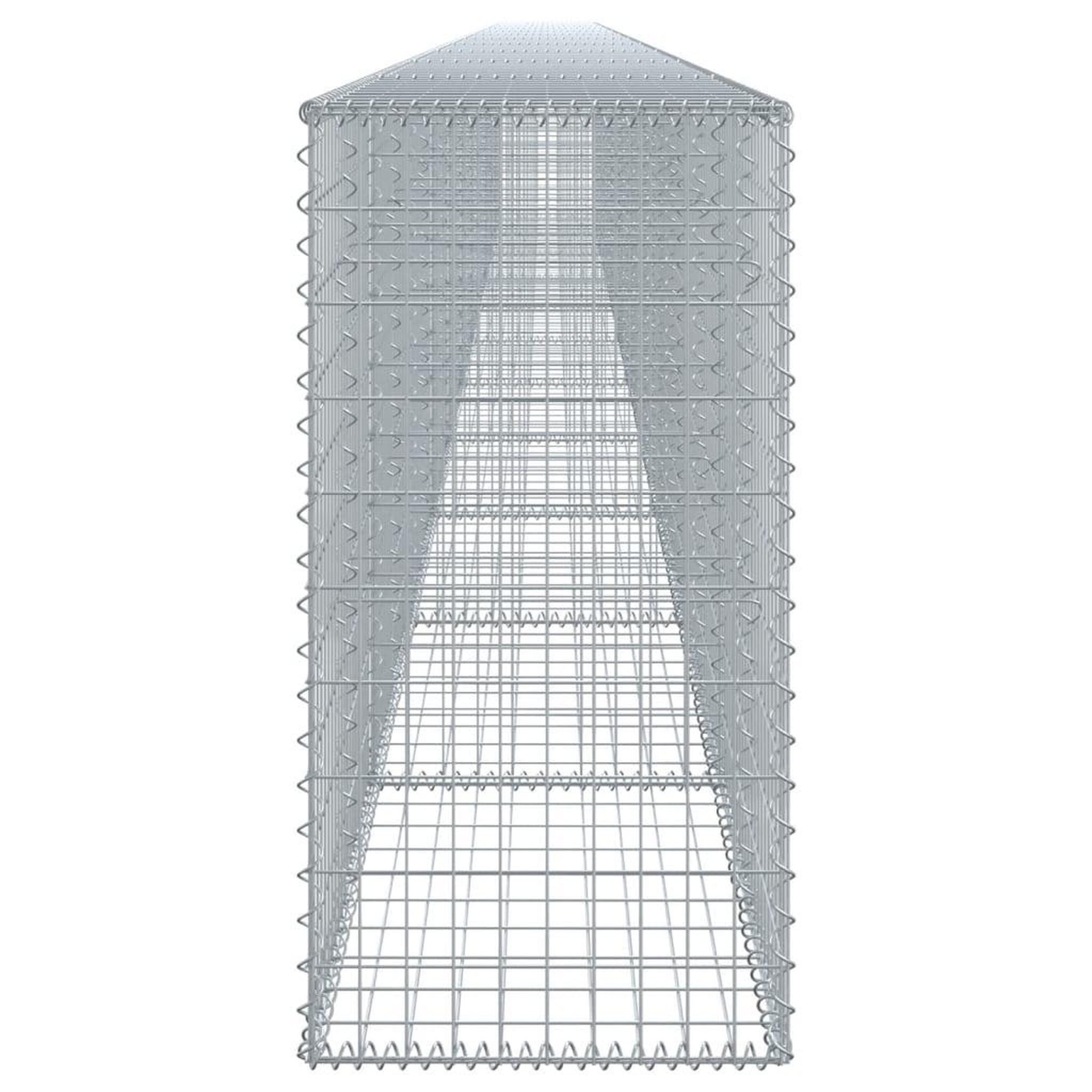 Voir la diapositive 4 : VIDAXL Panier gabion avec couvercle 1100x50x100 cm fer galvanise