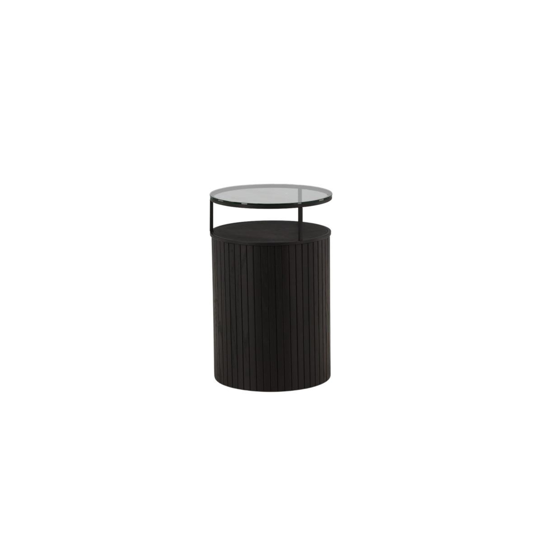 Voir la diapositive 3 : Paris Prix Table d'appoint en verre  bovall  58cm noir