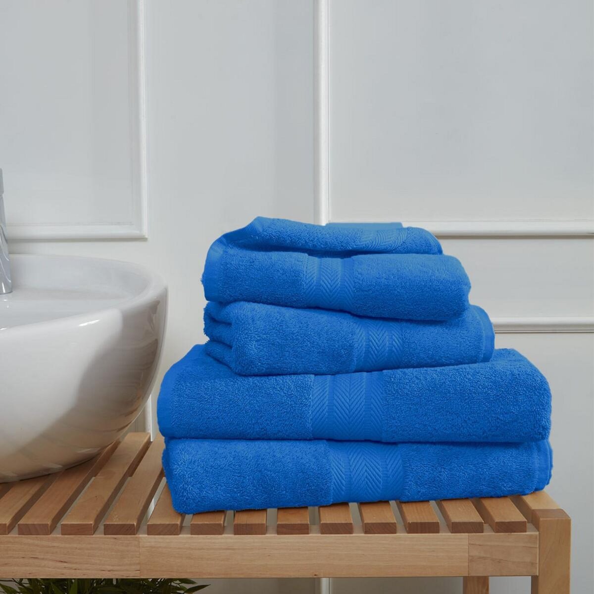 Sensei Maison Ensemble de bain 4 pièces (2 draps de bain + 2 serviettes de toilette) LUXURY
