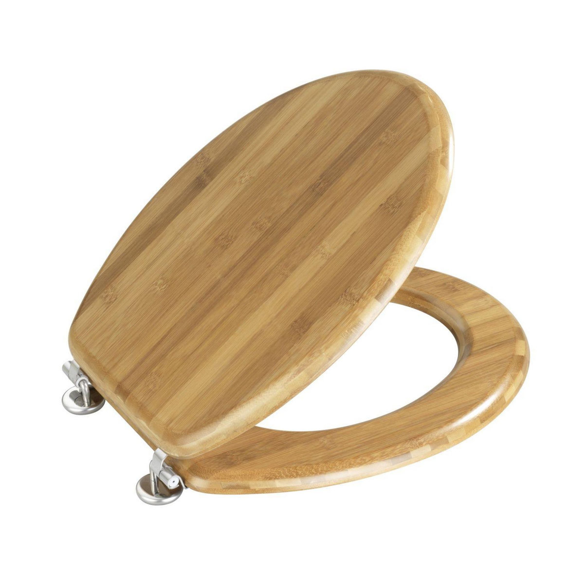 Wenko Abattant WC Bambou - Fixation métallique - Marron
