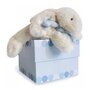 Voir la diapositive 1 : DOUDOU ET COMPAGNIE PELUCHE LAPIN BONBON BLEU DOUDOU CIE