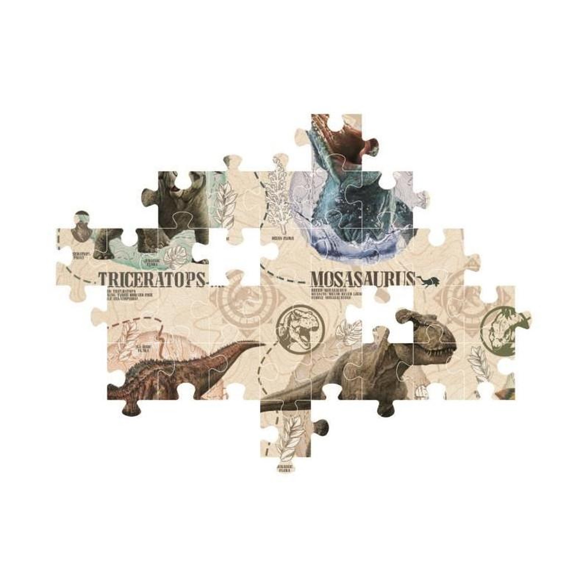 Voir la diapositive 3 : CLEMENTONI Puzzle enfant 104 pièces Jurassic World dinosaures univers film – Clementoni