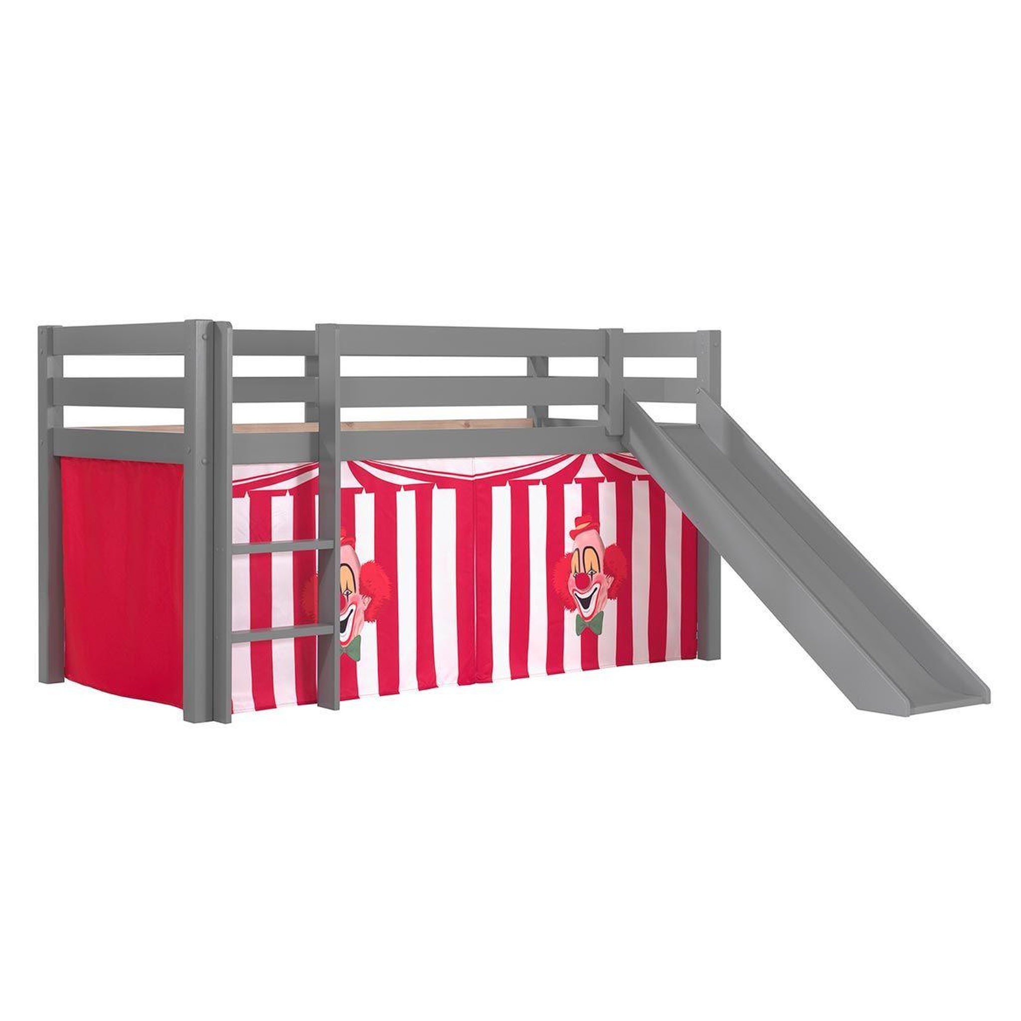 Paris Prix Pack - lit enfant toboggan & tente  pino cirque  gris
