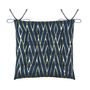 Voir la diapositive 1 : Lovely Casa Lot de 4 galettes de chaise 16 points 38x38 Houston bleu coton
