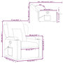 Voir la diapositive 6 : VIDAXL Fauteuil de massage inclinable Vert fonce Tissu
