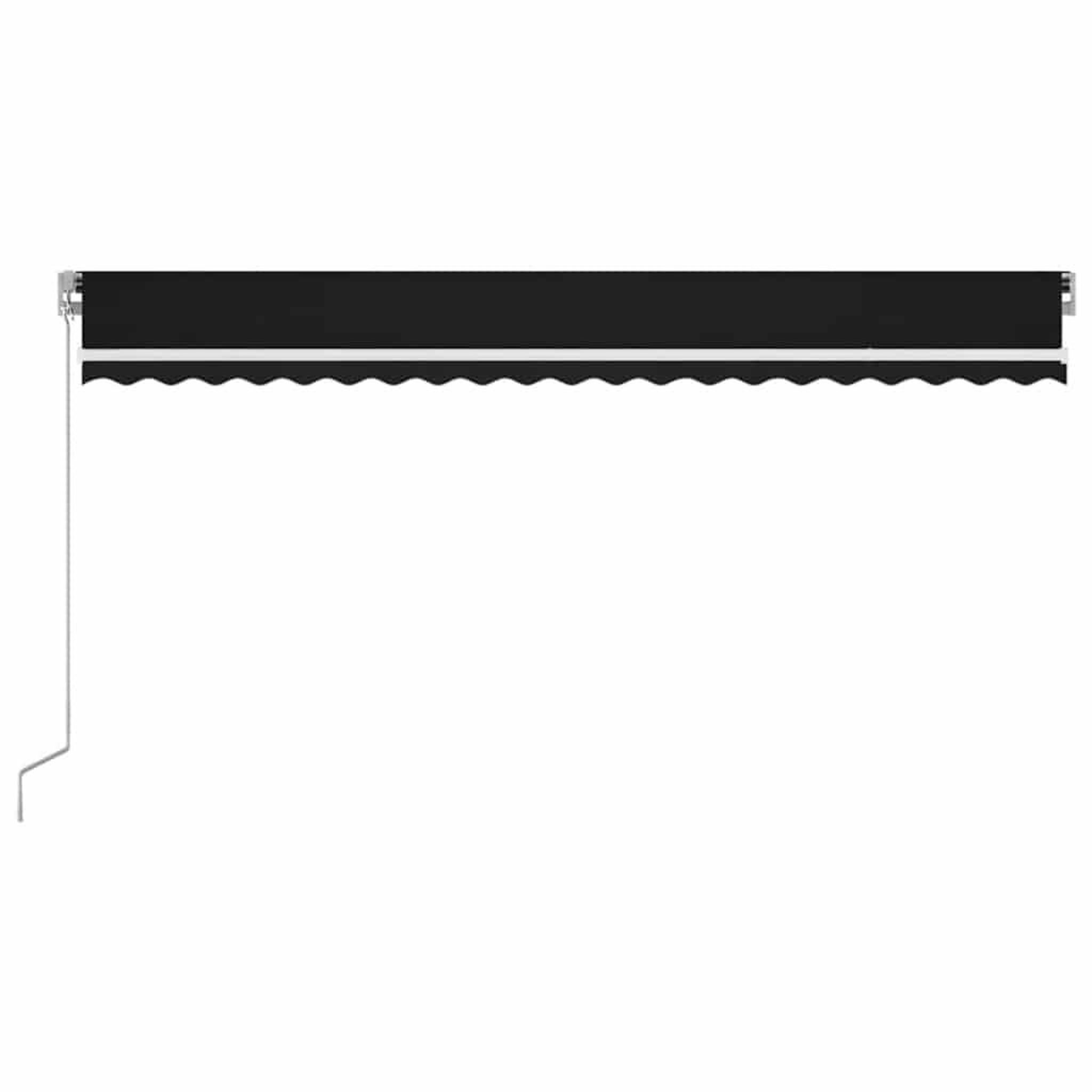 Voir la diapositive 3 : VIDAXL Auvent manuel retractable avec LED 500x300 cm Anthracite