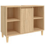 Voir la diapositive 2 : VIDAXL Meuble d'evier chene sonoma 80x33x60 cm bois d'ingenierie