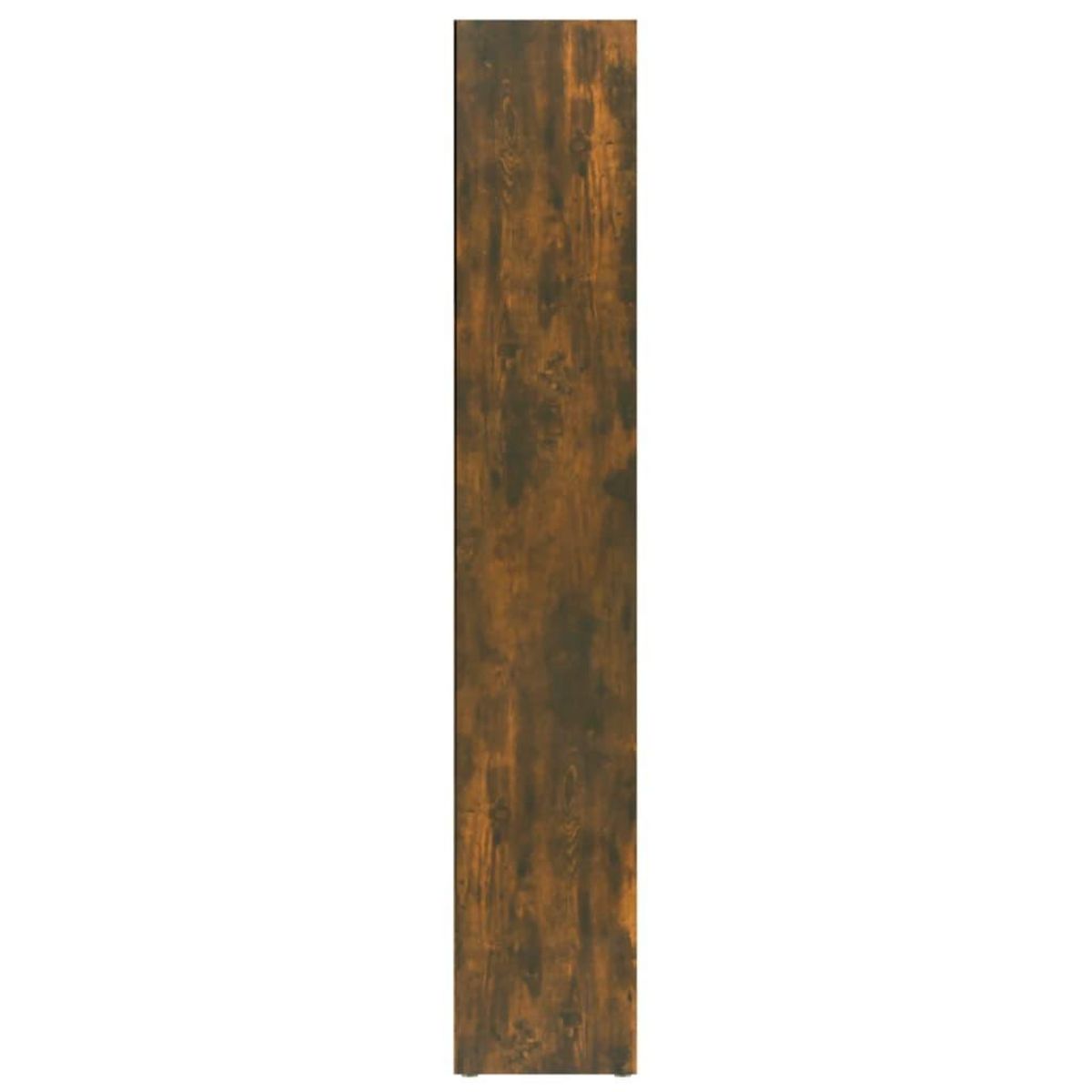 VIDAXL Armoires a CD 2 pcs Chene fume 21x16x93,5 cm Bois d'ingenierie