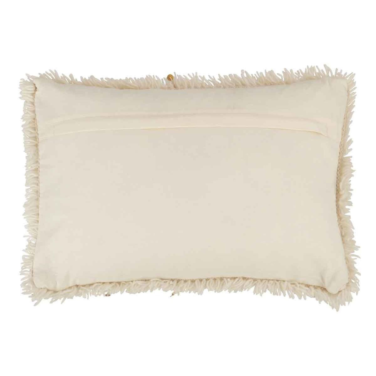 Paris Prix Coussin Déco  Perles  40x60cm Blanc & Or