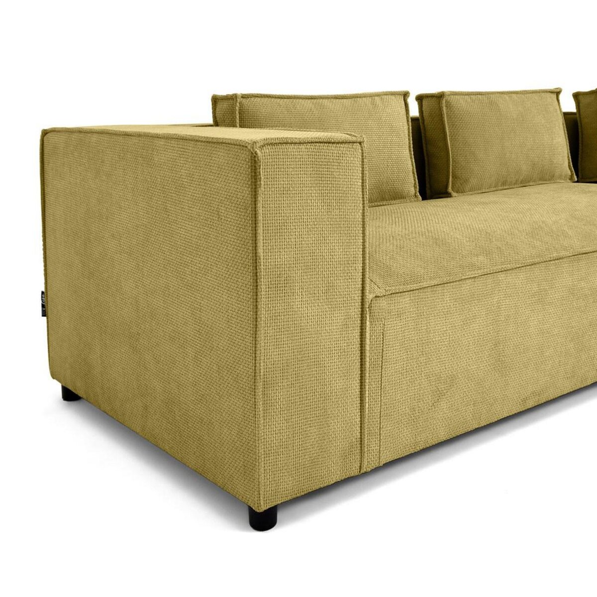 LISA DESIGN Stella - canapé d'angle droit - 4 places - en tissu texturé