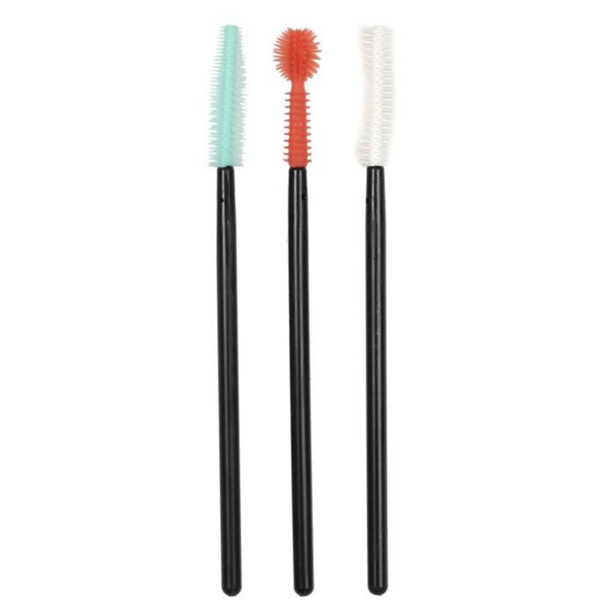 Paris Prix Lot de 3 Brosses à Cils  Cosmetic  19cm Noir