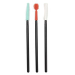 Paris Prix Lot de 3 Brosses à Cils  Cosmetic  19cm Noir