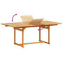 Voir la diapositive 5 : VIDAXL Ensemble a Manger de jardin 7pcs bois d'acacia solide textilene