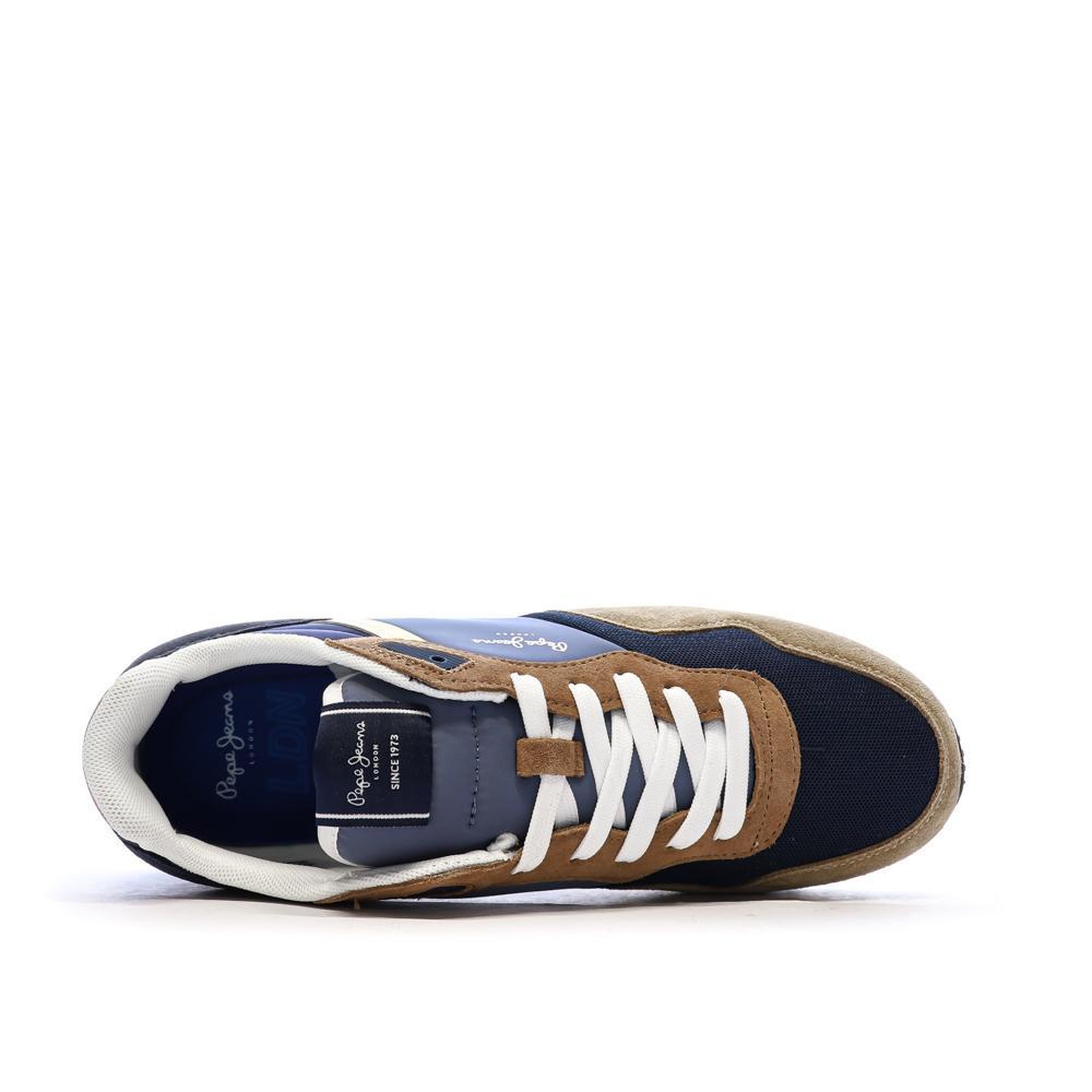 Voir la diapositive 4 : Pepe Jeans Baskets Marine/Camel Homme Pepe Jeans London Class M