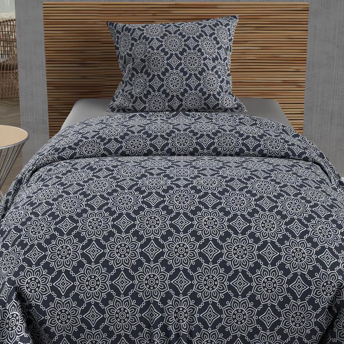 SOLEIL D'OCRE Parure housse de couette coton 57 fils ESMERALDA, par Soleil d'ocre