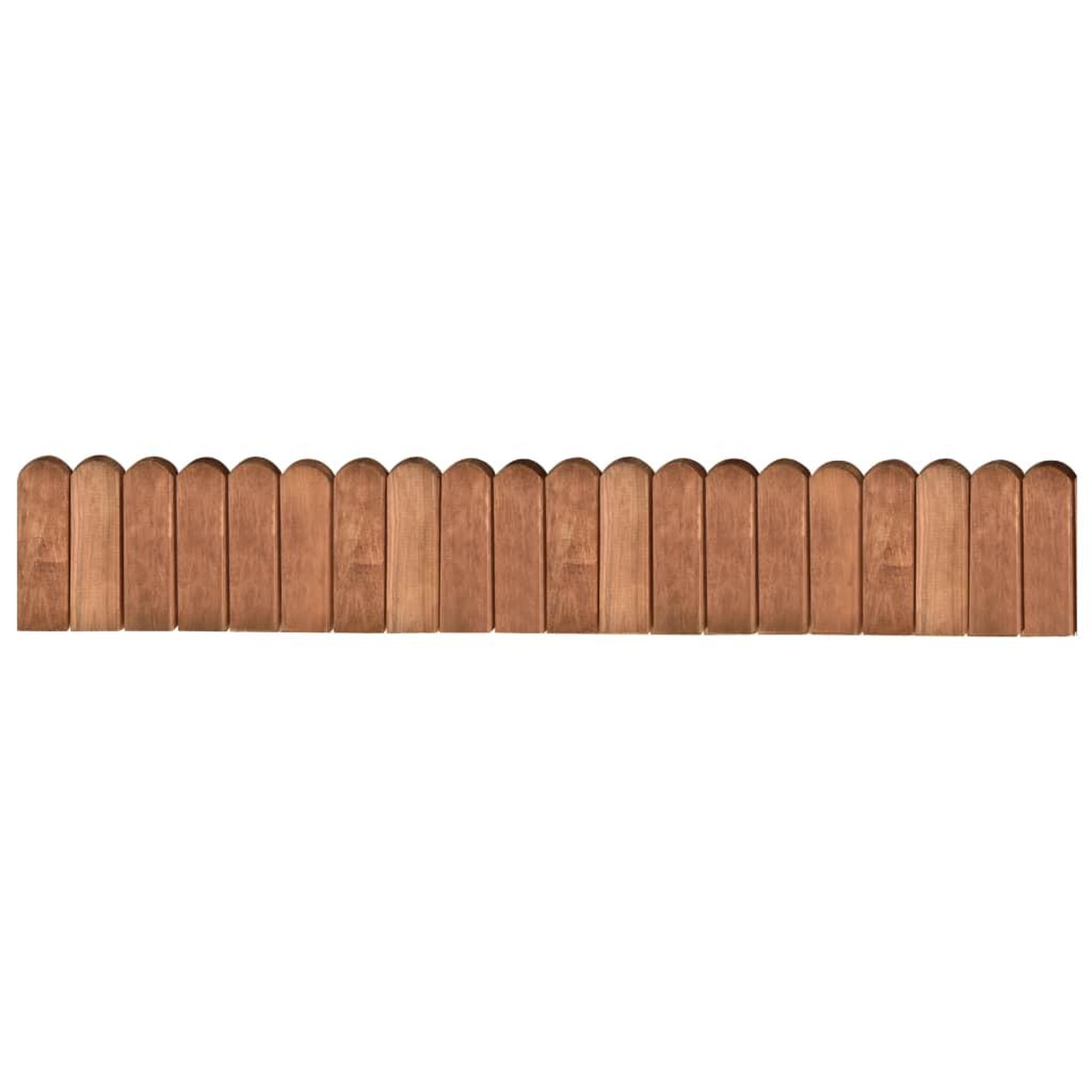 VIDAXL Rouleau de bordure Marron 120 cm Bois de pin impregne