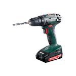 METABO SAS Perceuse visseuse 18 V BS 18 - 2 x 1,5 Ah Li-Power, SC 30, coffret
