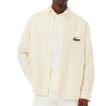 Lacoste Chemise  à rayures Homme Lacoste Relaxed Fit. Coloris disponibles : Jaune