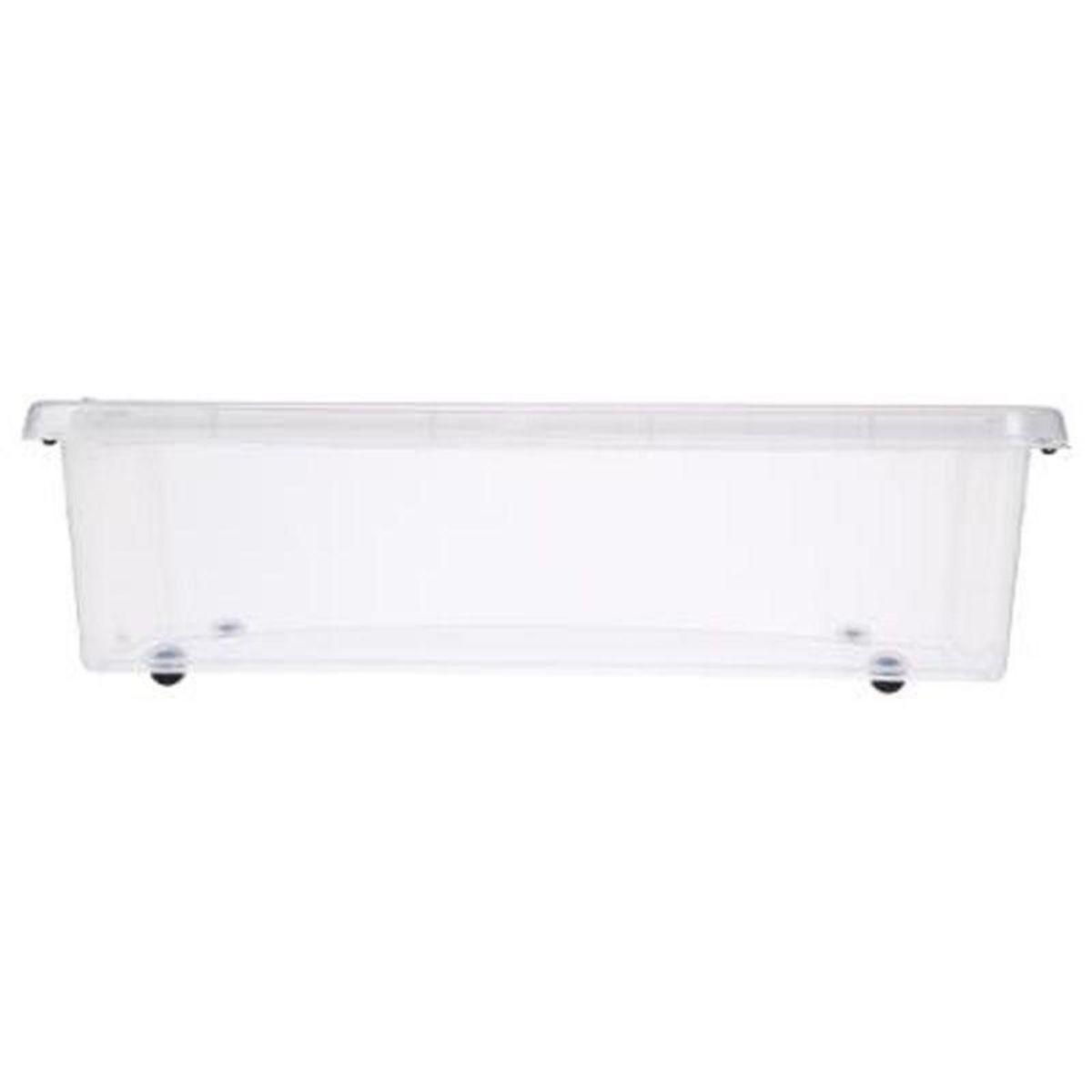  Boîte de Rangement  Clip  22L Transparent