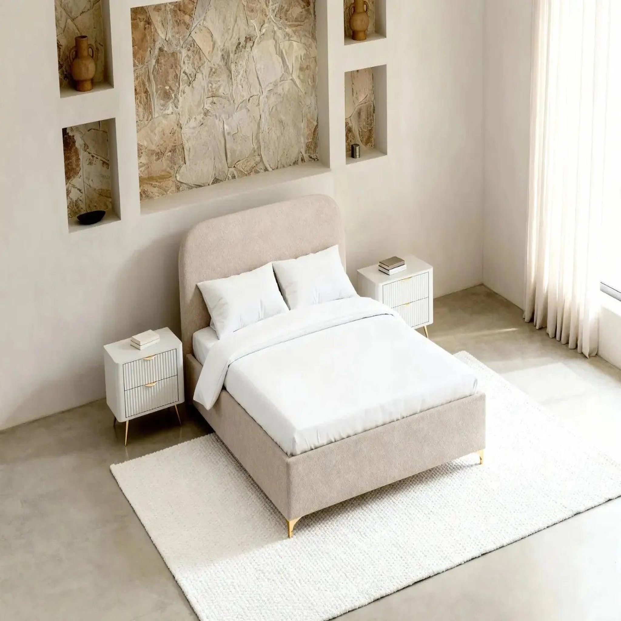 Voir la diapositive 5 : CASANOVA PARIS Charlotte - lit coffre tissu chenille