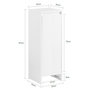 Voir la diapositive 3 : SOBUY SoBuy - Meuble De Buanderie à une porte - Blanc - 30x30x87cm - Moderne - BZR154-W