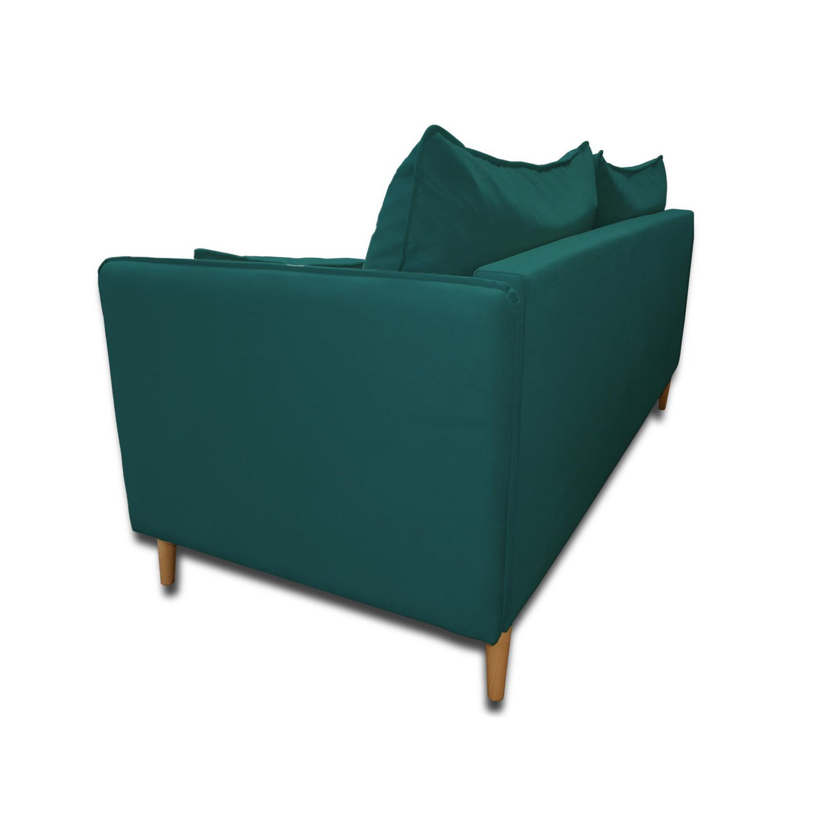 BEST MOBILIER Grenat - canapé 3 places fixe - en velours