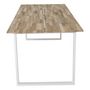 Voir la diapositive 3 : Paris Prix Table à Manger Design  Cirebon  200cm Naturel & Blanc