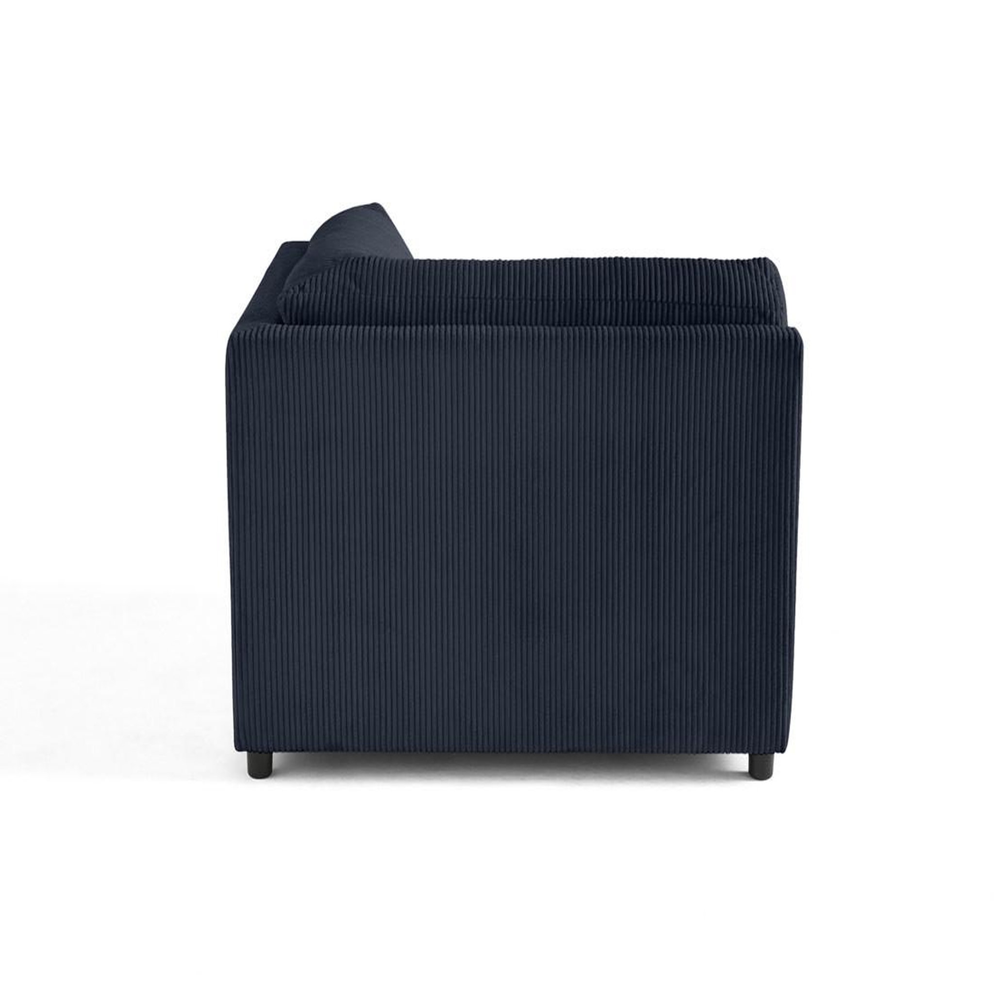 Voir la diapositive 3 : BEST MOBILIER Garance - module d'assise d'angle réversible - en velours côtelé