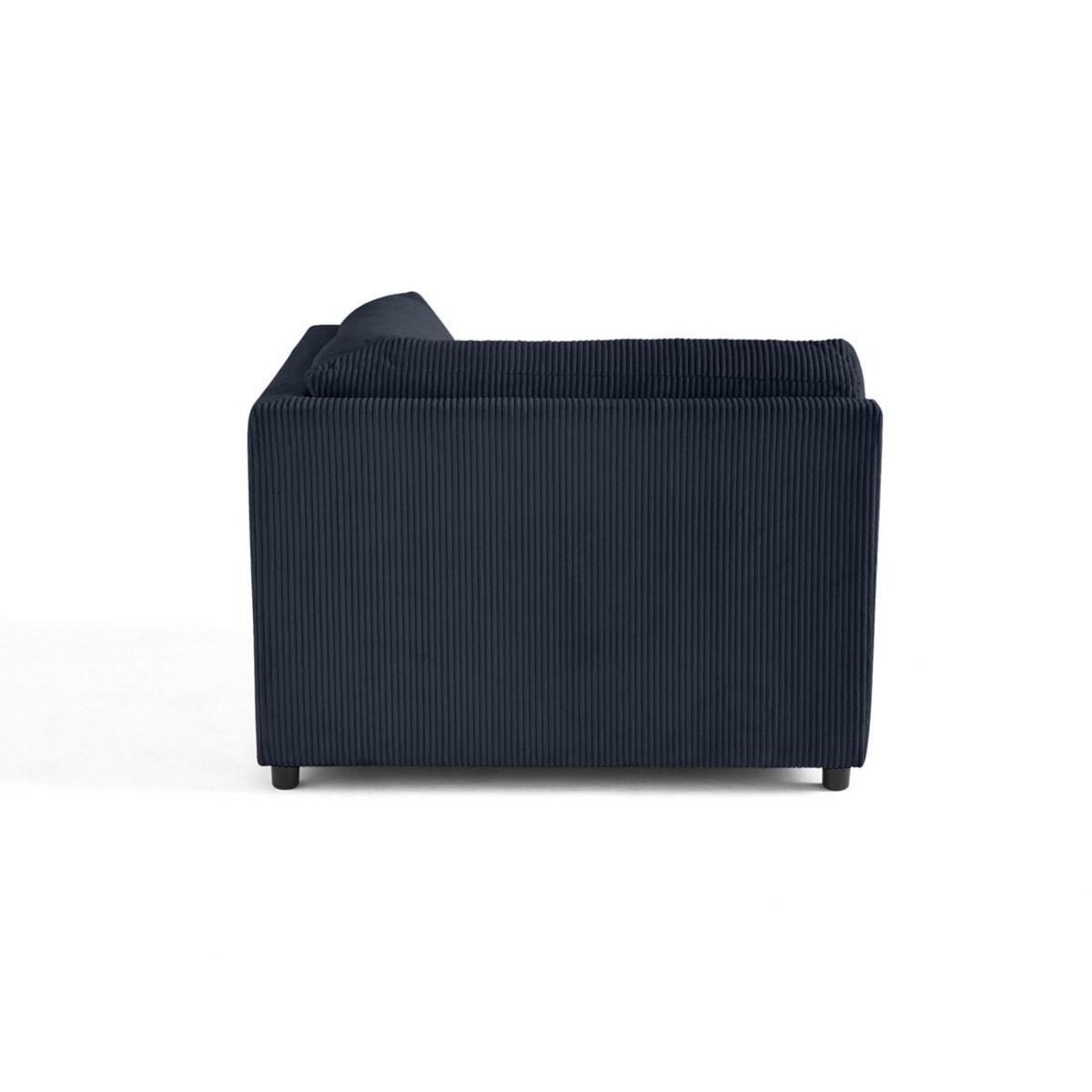 LISA DESIGN Garance - module d'assise d'angle réversible - en velours côtelé