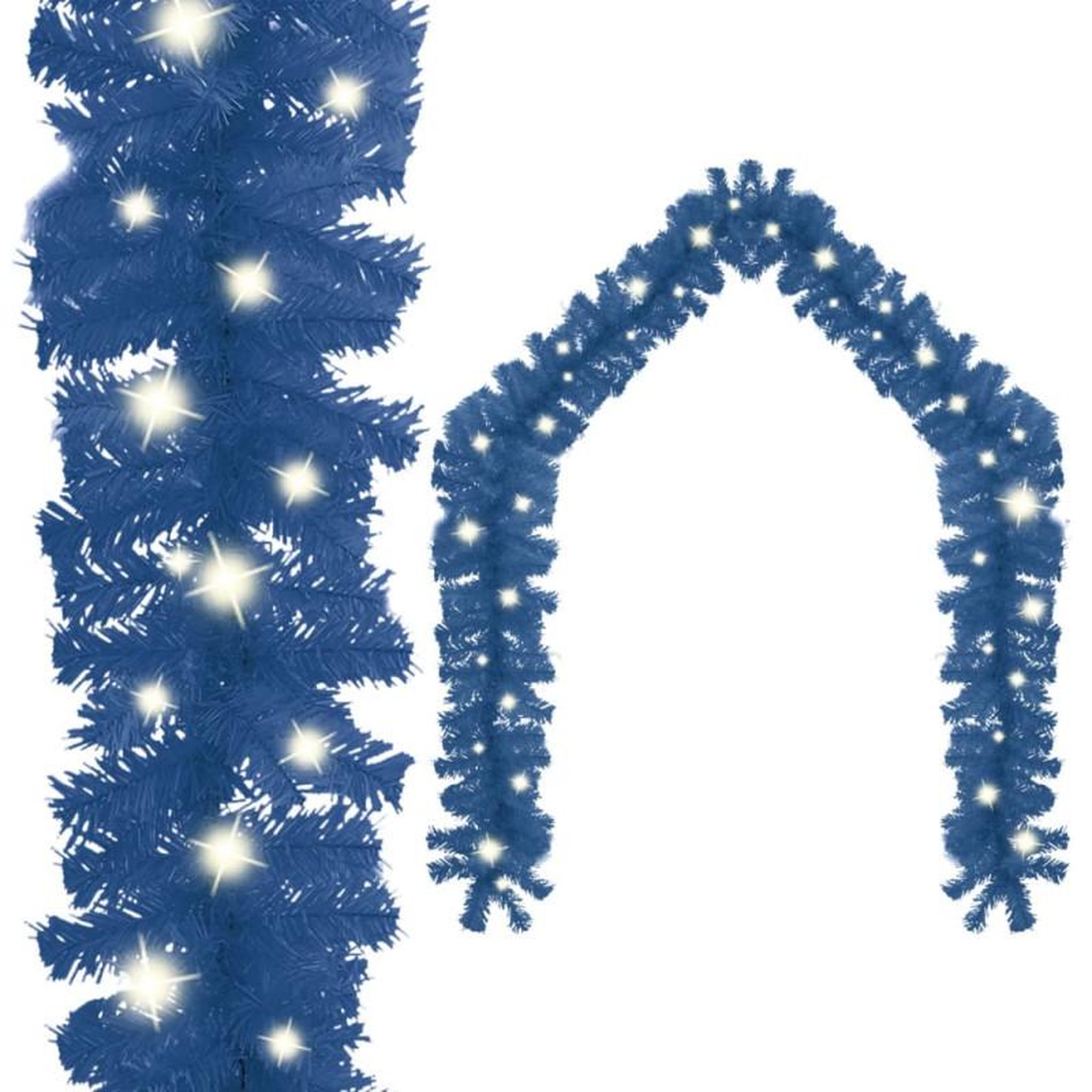 Voir la diapositive 1 : VIDAXL Guirlande de Noël avec lumières LED 5 m Bleu