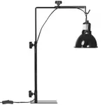 PAWHUT Support de lampe chauffante pour reptile - hauteur largeur réglables - acier noir